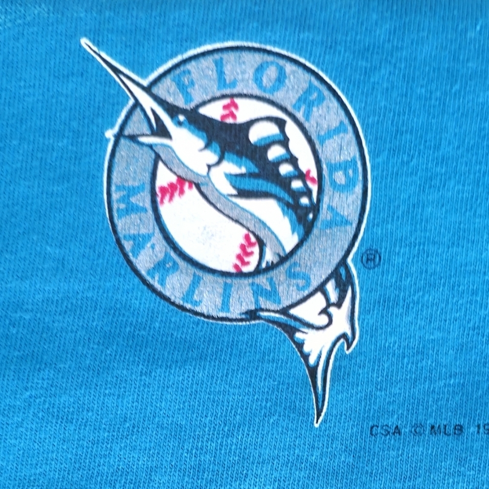 📣 Vintage MLB Florida Marlins ⚾ 1997 World Series Champions 🏆 Tshirt Size XL - Picture 3 of 5